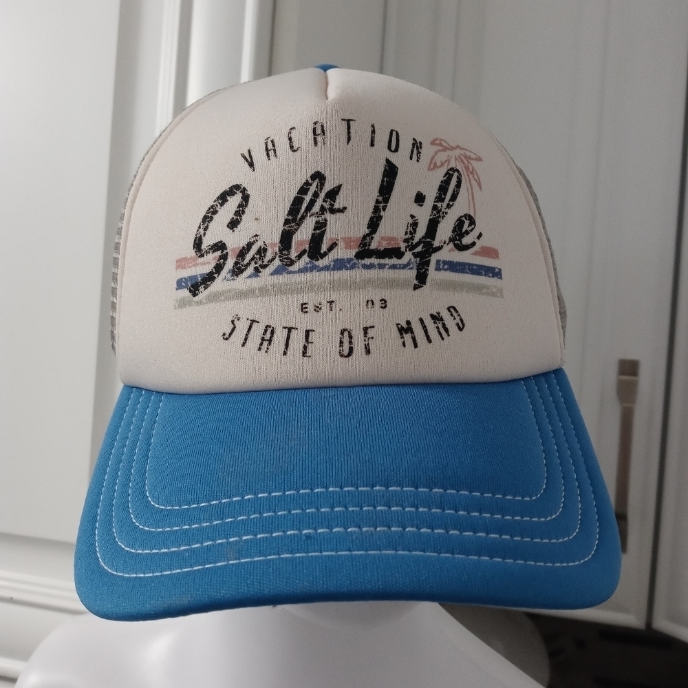 Salt Life Vacation State Of Mind. Mesh snapback Trucker Hat Cap New